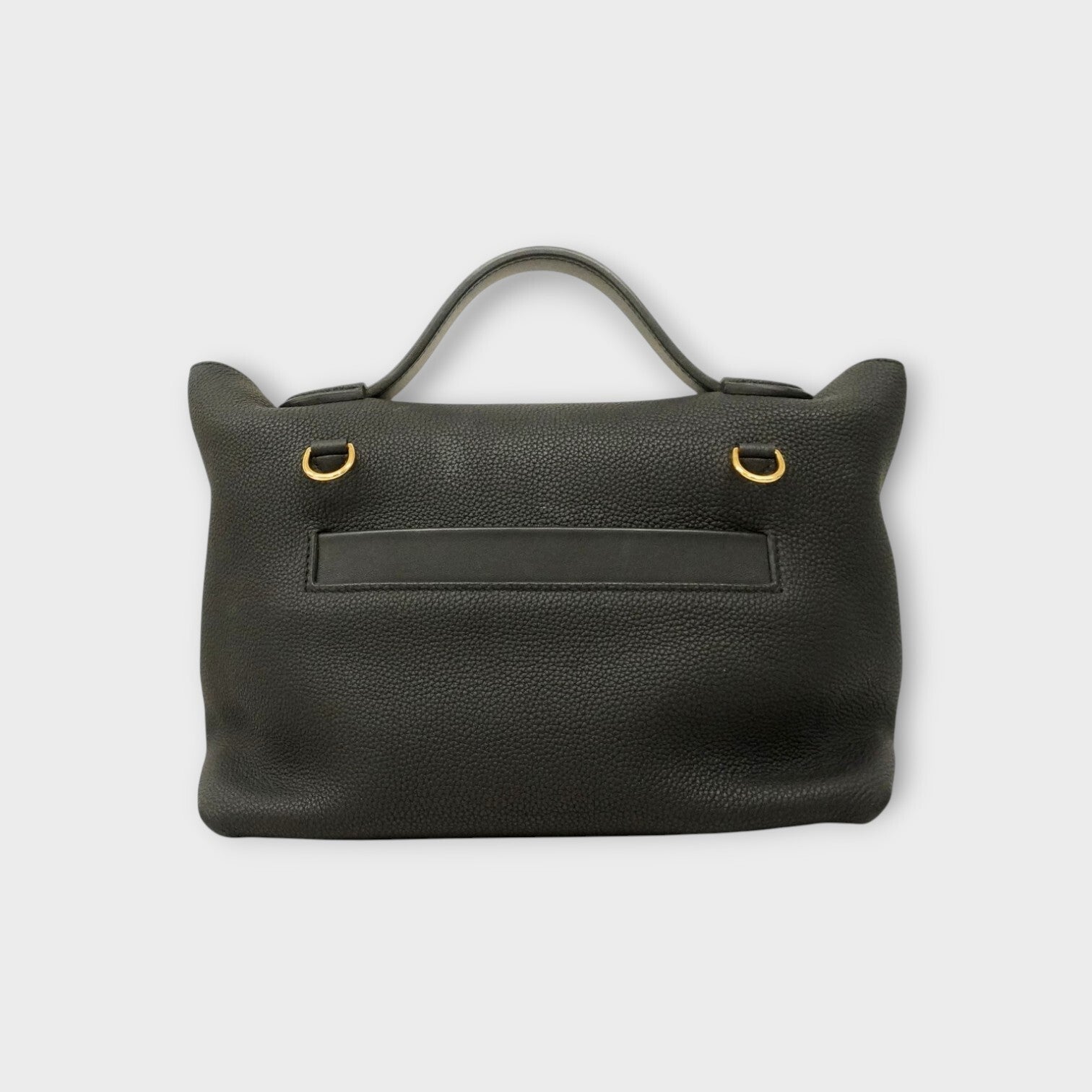 Hermès Handbag Vingt Quatre 29 Togo Black Gold Hardware Y Stamp 【A】