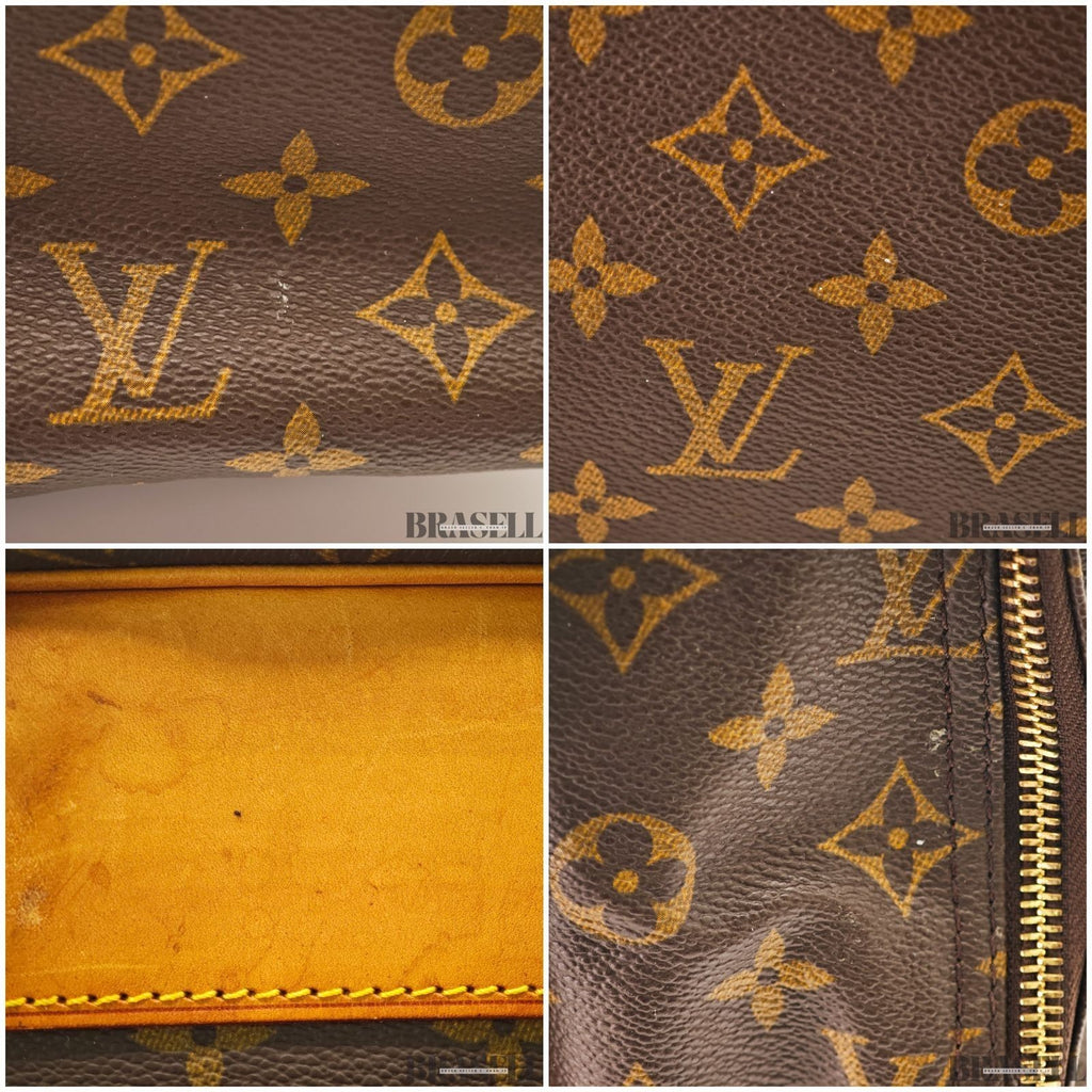 Louis Vuitton Monogram Alizé Trois Poches M41392 Handbag Boston Bag Brown