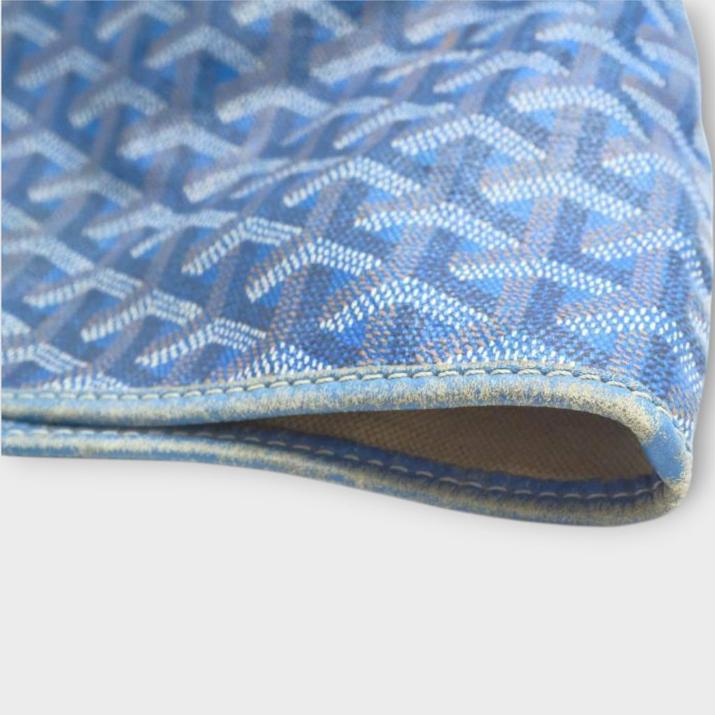 Goyard Saint Louis Tote Bag PM Blue with Pouch