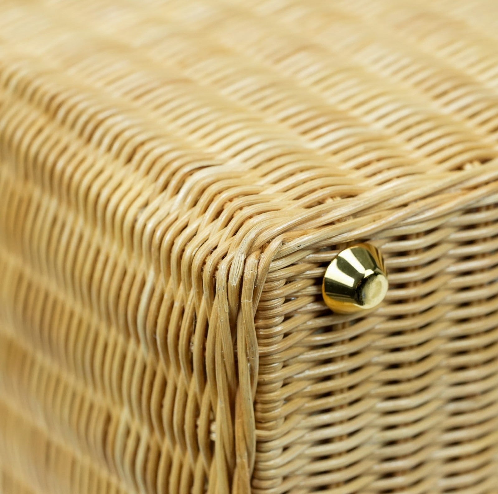 PRADA Canapa Wicker Basket Bag Rattan Raffia 2Way Beige White hand shoulder 【B】