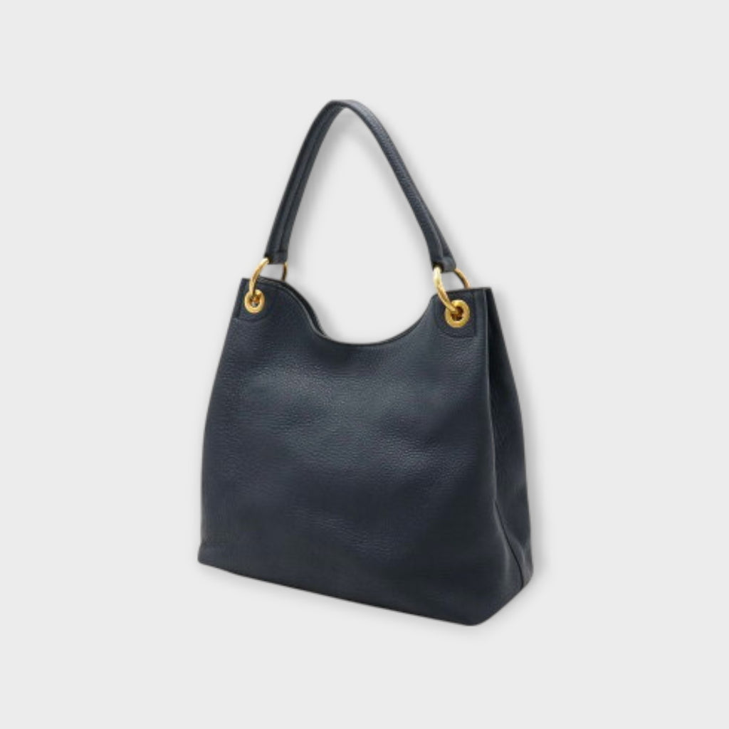 Prada Logo-Stamped Leather Shoulder Bag One-Shoulder Baltico【A】