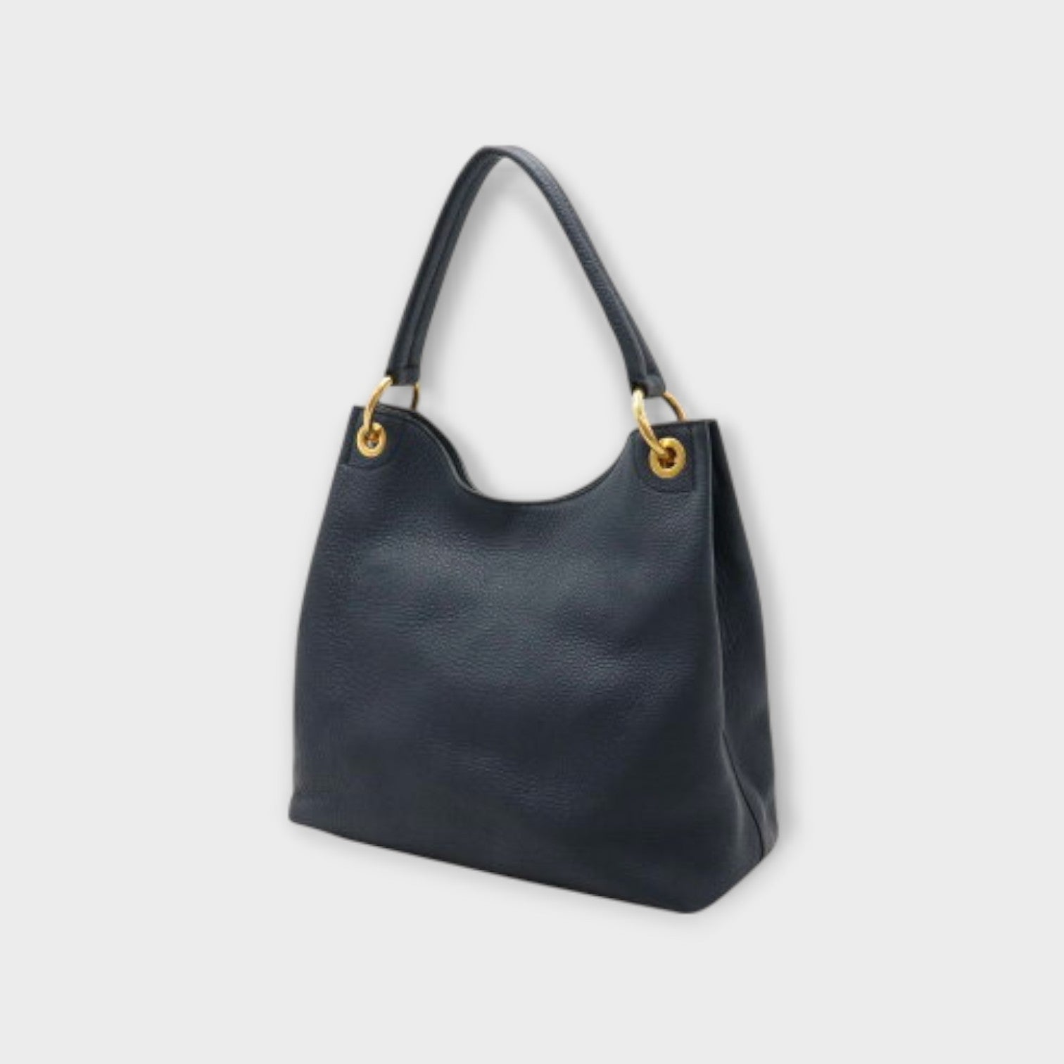 Prada Logo-Stamped Leather Shoulder Bag One-Shoulder Baltico【A】