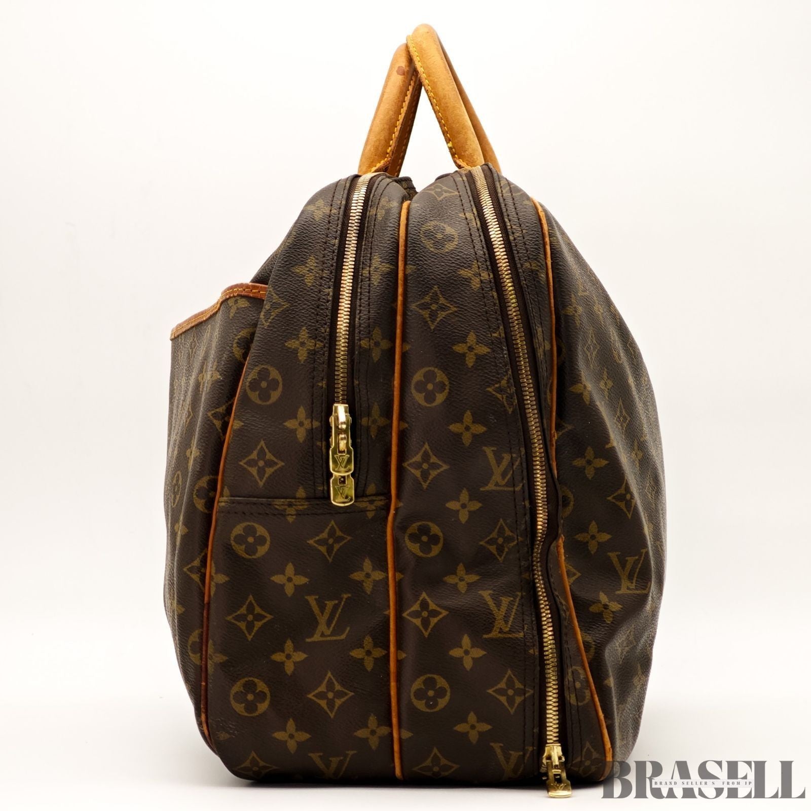 Louis Vuitton Monogram Alizé 24H M41399 Handbag Large Capacity Boston Bag Brown