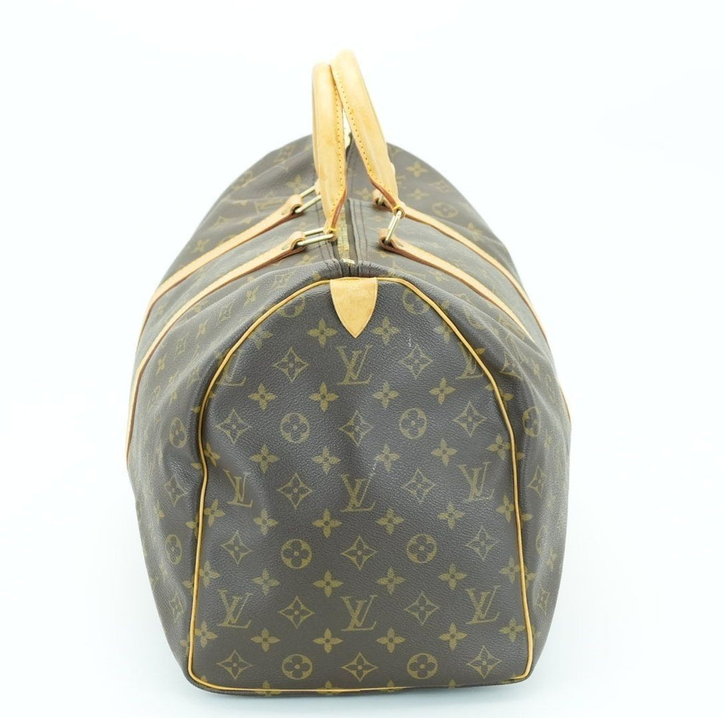 LOUIS VUITTON Keepall 50 M41426 Boston Bag Travel Bag Brown Large Capacity