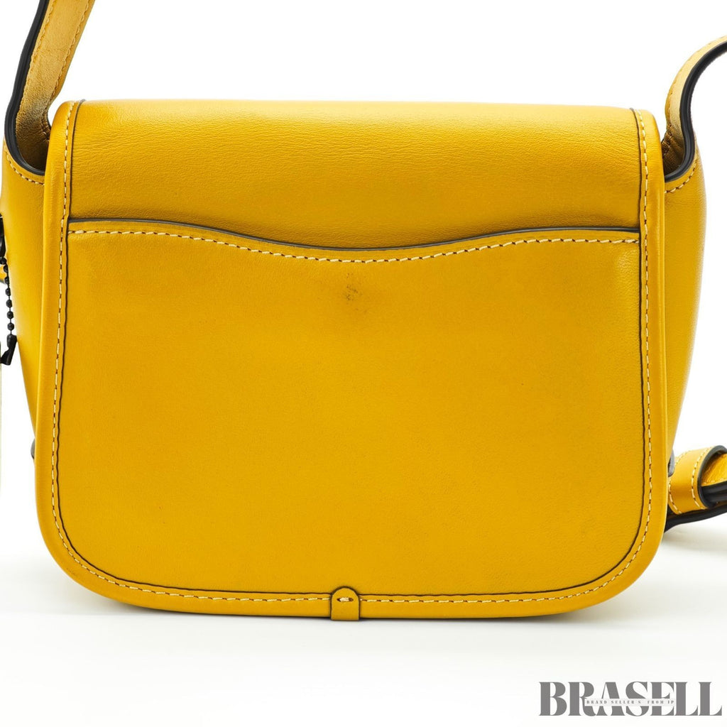 COACH Tabby Messenger Bag Shoulder Bag Flap Compact Yellow Women's