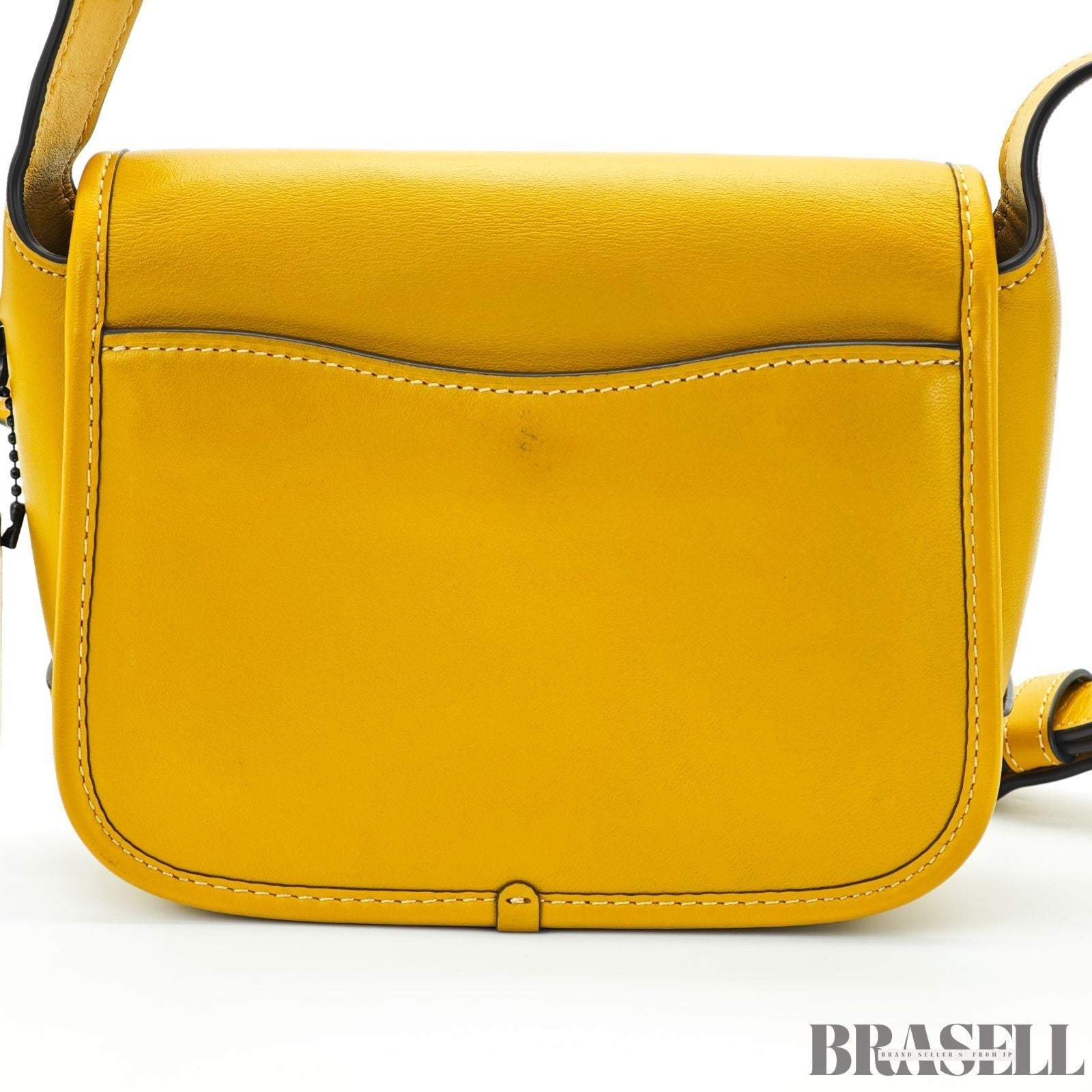 COACH Tabby Messenger Bag Shoulder Bag Flap Compact Yellow Women's