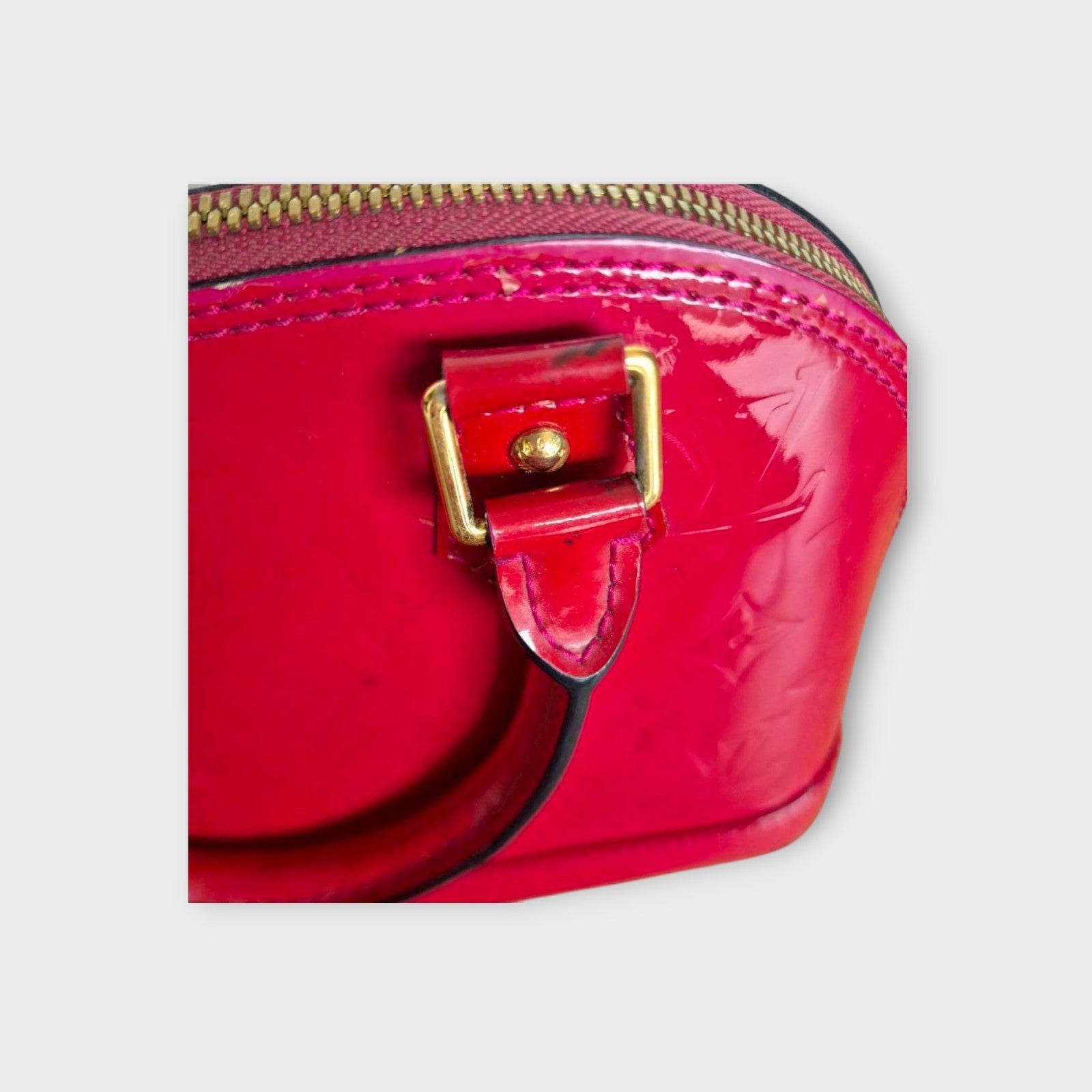 LOUIS VUITTON Alma BB Shoulder Bag Pink Rose Indigo