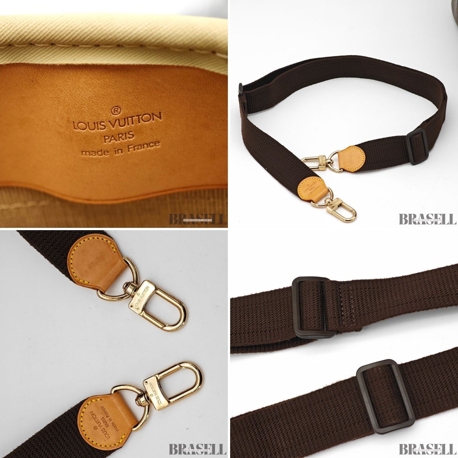 Louis Vuitton Alize 24 Heures Monogram M41399 2way Handbag Shoulder Bag Brown