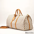 LOUIS VUITTON Keepall Bandouliere 55  Damier Azur N41429 Boston Bag