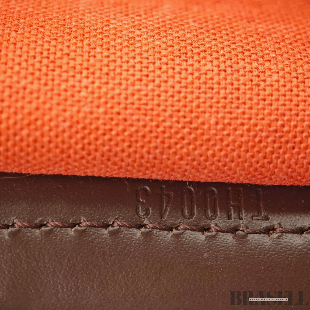 LOUIS VUITTON Chelsea Shoulder Tote Bag Damier Leather Canvas Brown N51119