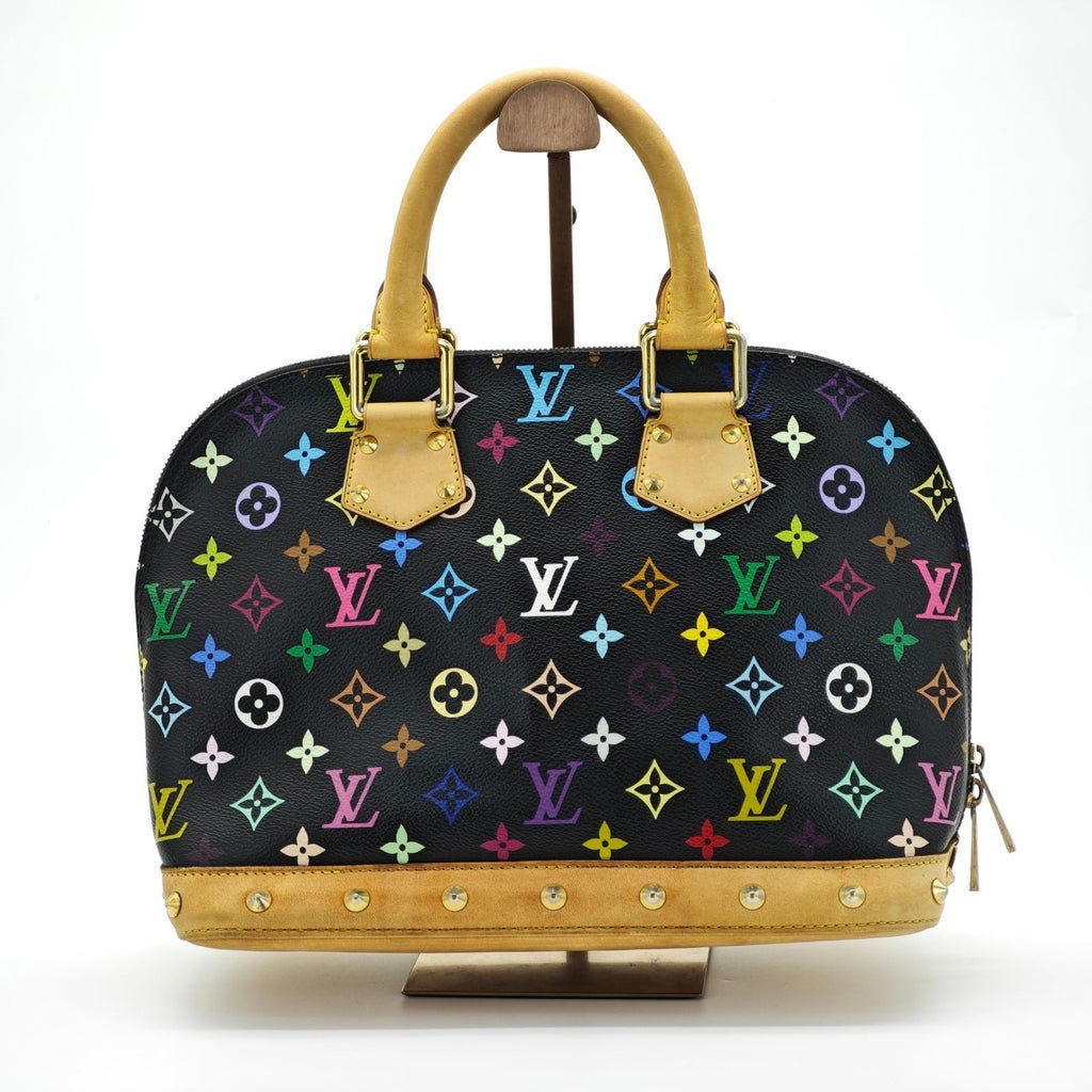 Louis Vuitton Monogram Multicolor Alma Handbag Noir M92646