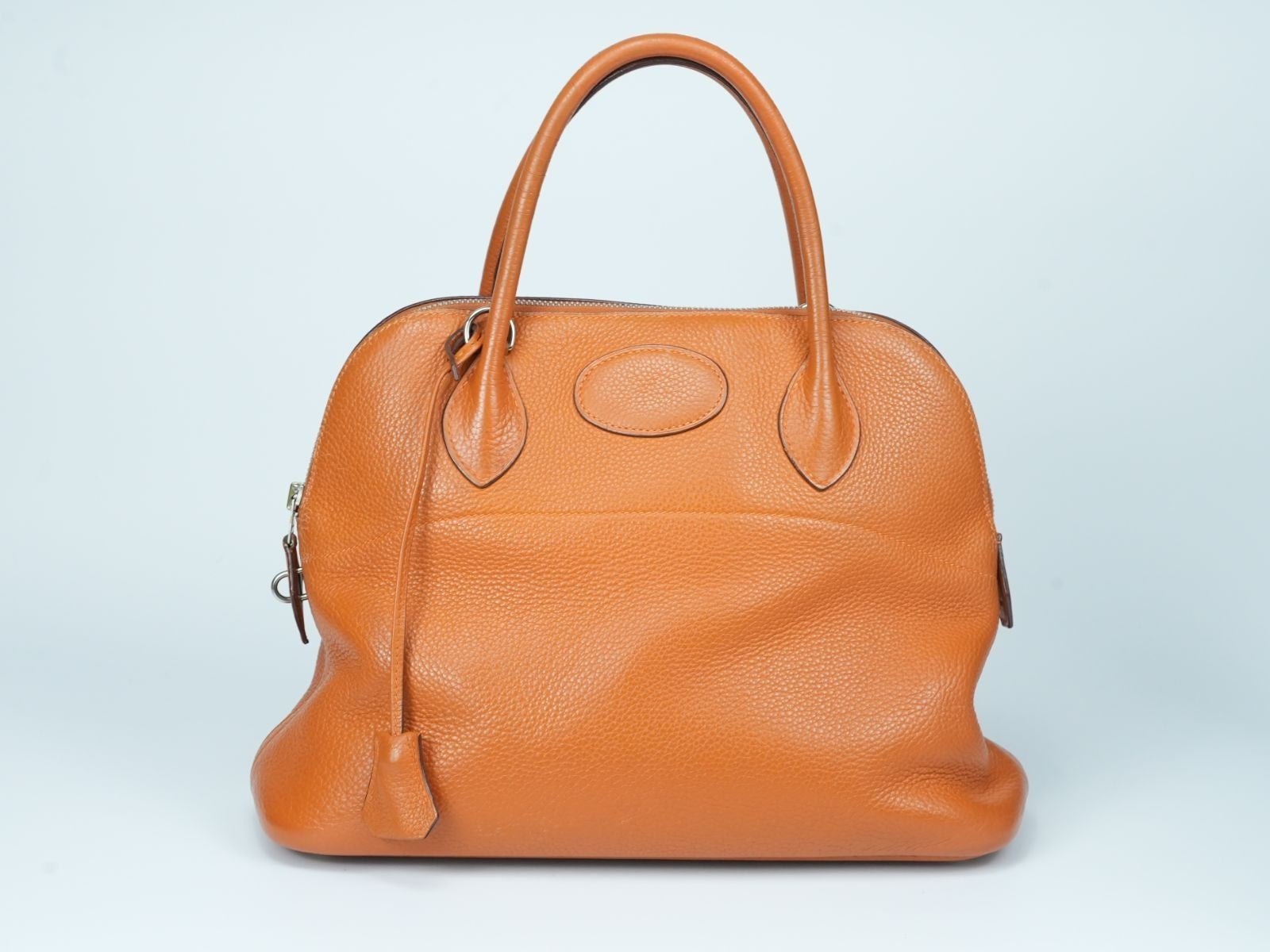 HERMES Bolide 31 Handbag with K stamp Orange Taurillon Clemence