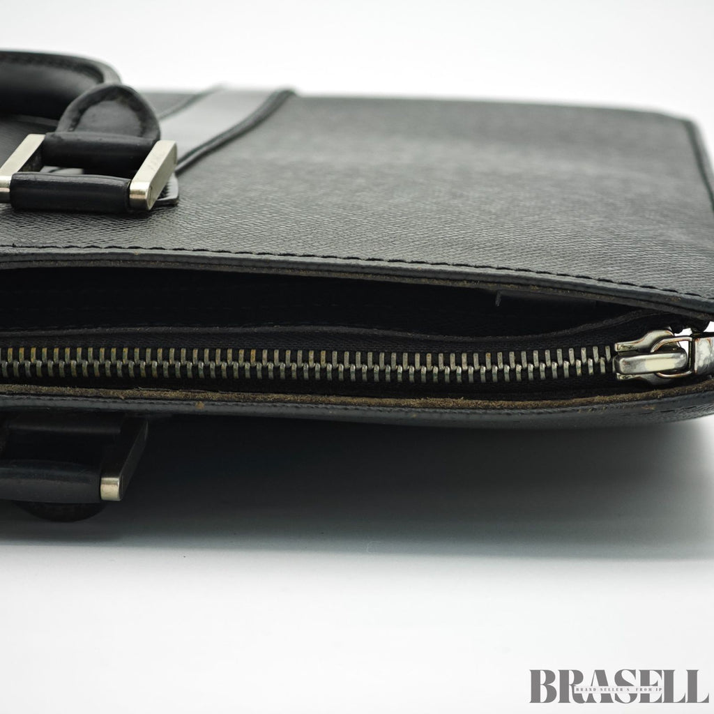 LOUIS VUITTON Taiga Porte-Documents Rosan M30052 Black Briefcase Men and Women