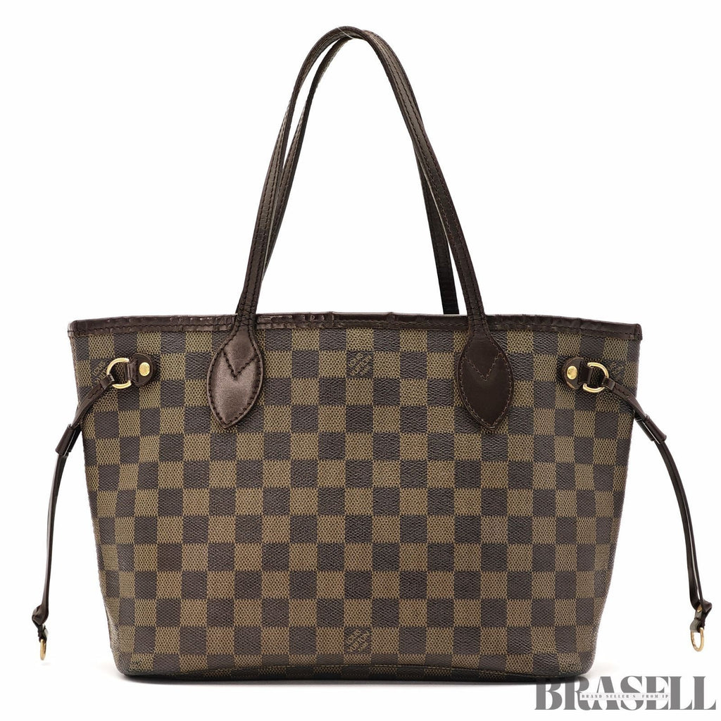 LOUIS VUITTON Neverfull PM N51109 Tote Bag Damier Ebene Dark Brown Women's