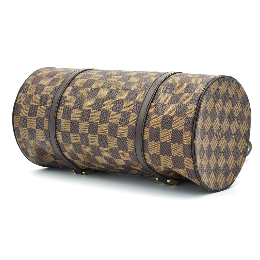 LOUIS VUITTON Damier Papillon 30 N51303 Cylindrical Bag Brown