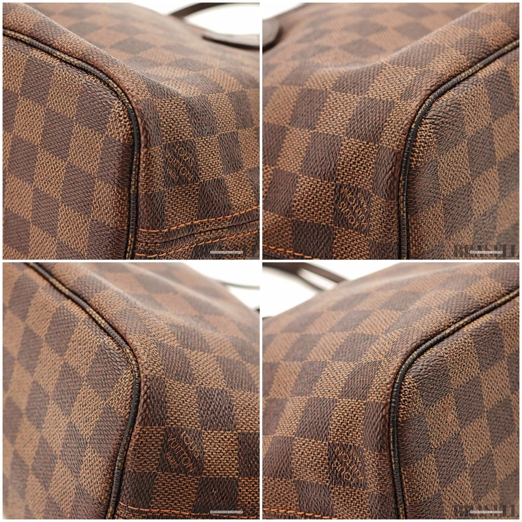 Louis Vuitton Neverfull PM N51109 Handbag Tote Bag Large Capacity Work Brown