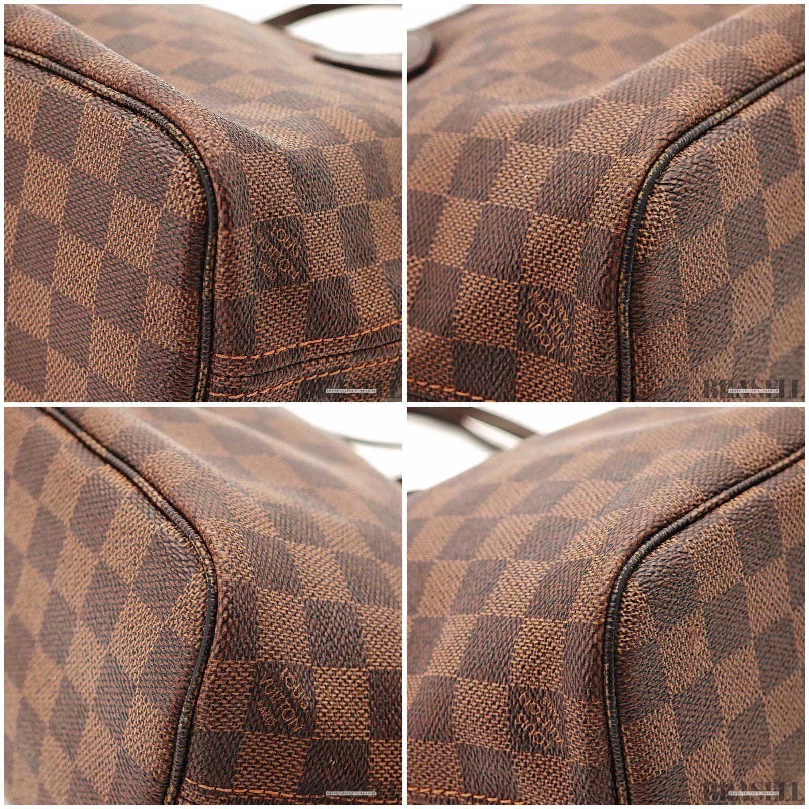 Louis Vuitton Neverfull PM N51109 Handbag Tote Bag Large Capacity Work Brown