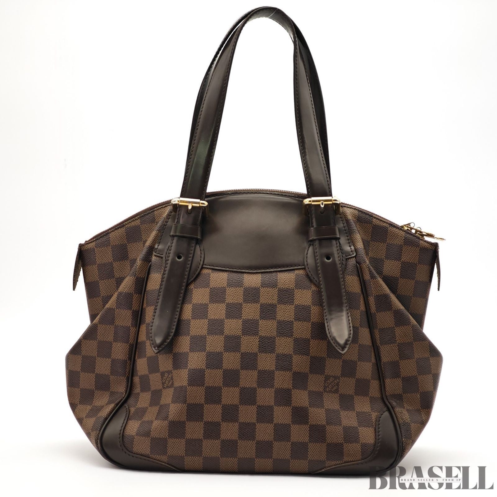 Louis Vuitton Damier Verona MM N41118 Bag Handbag Brown Women's With Key