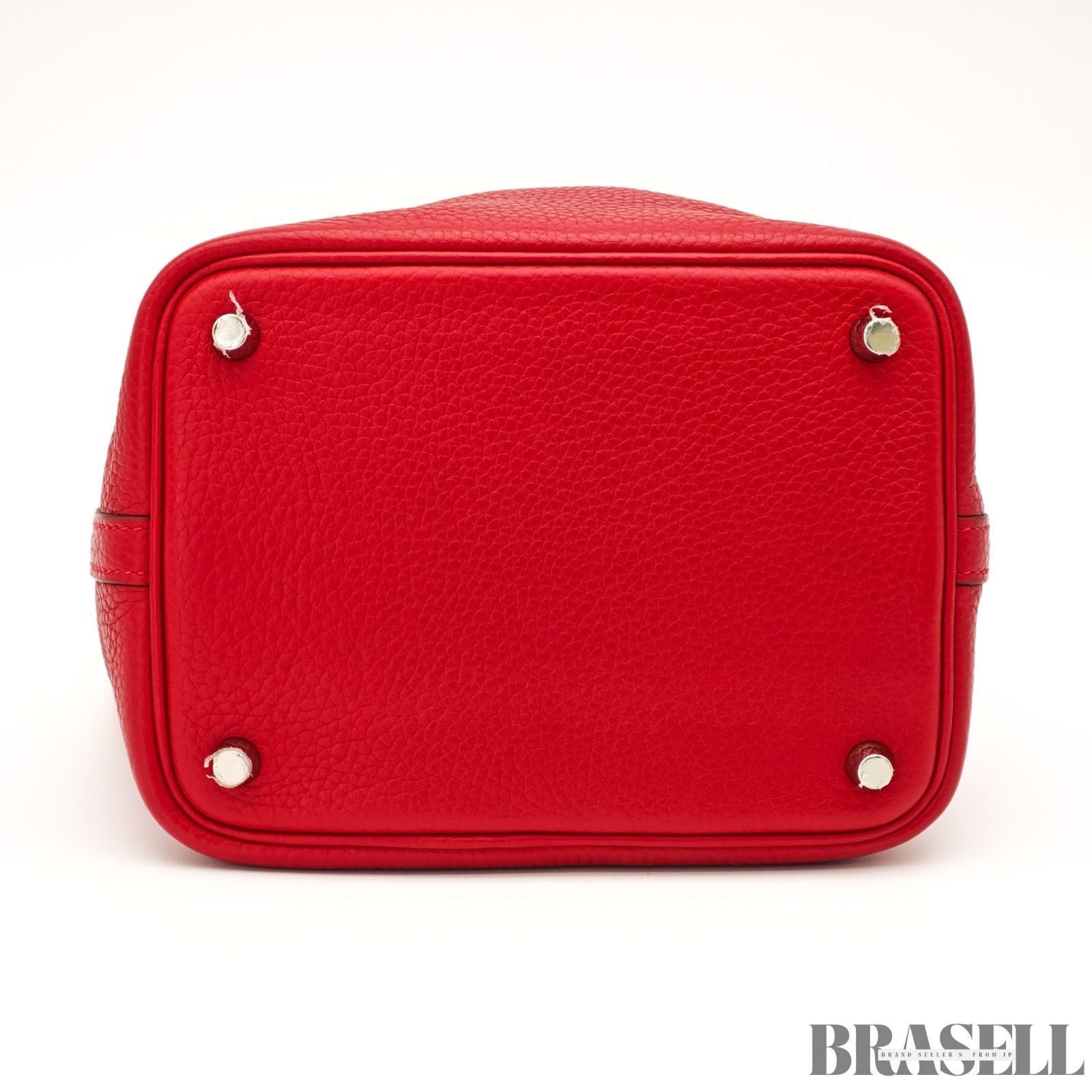 Hermes Picotin Lock PM Rouge De Coeur Bucket Bag With Box Dust Bag Padlock Key