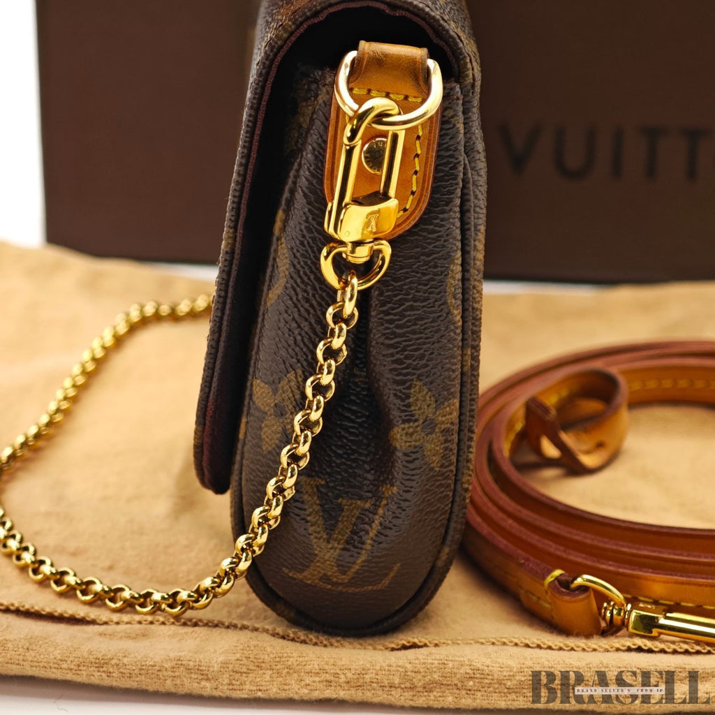 LOUIS VUITTON Monogram Favorit MM Shoulder Bag 2way M40718 Auth FL3175