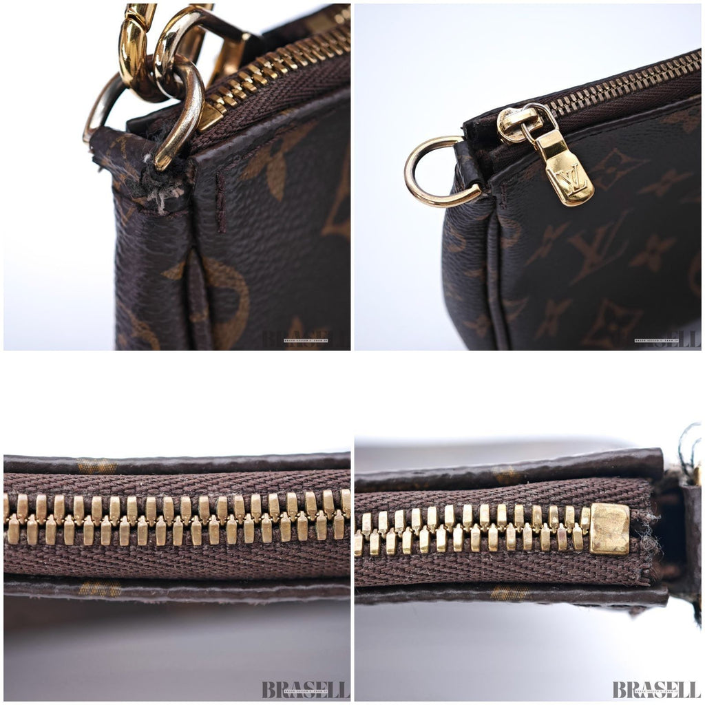 Louis Vuitton Multi Pochette Accessoires M44813 Shoulder Bag Brown w/Coin Case