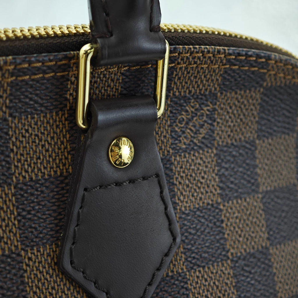 LOUIS VUITTON Damier Ebene Alma N51131 Handbag Brown Women's