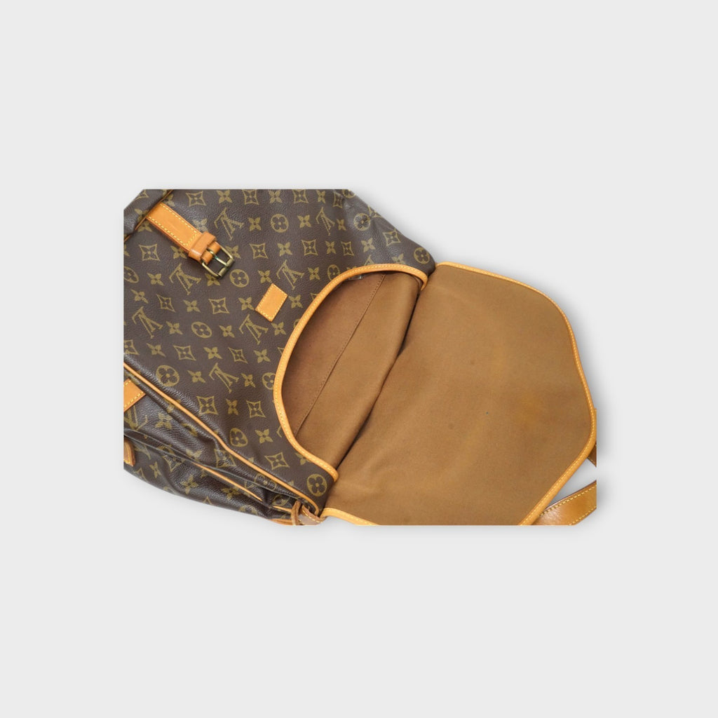 Louis Vuitton M42254 Saumur 35 Shoulder Bag Crossbody Brown 【B】