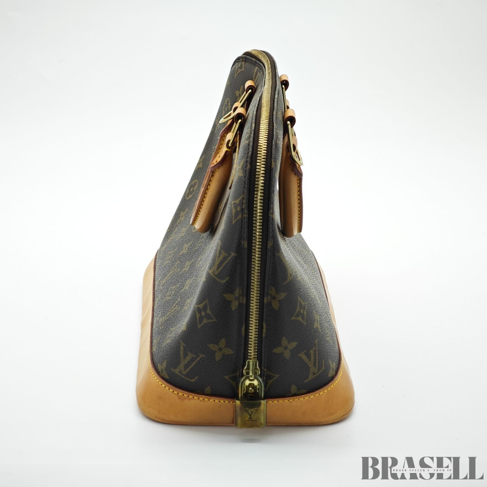 LOUIS VUITTON Monogram Alma PM M53151 Handbag Brown with Padlock