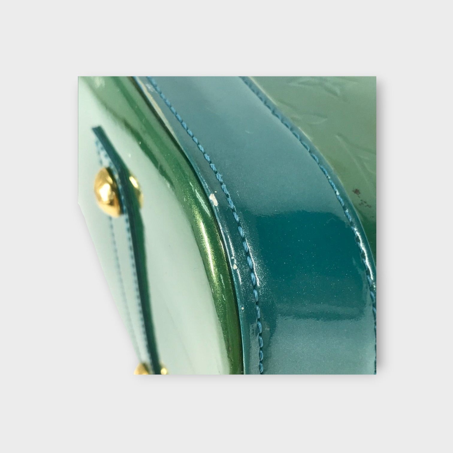 Louis Vuitton Handbag Tote Bag Alma GM M93628 Monogram Vernis Green 【B】
