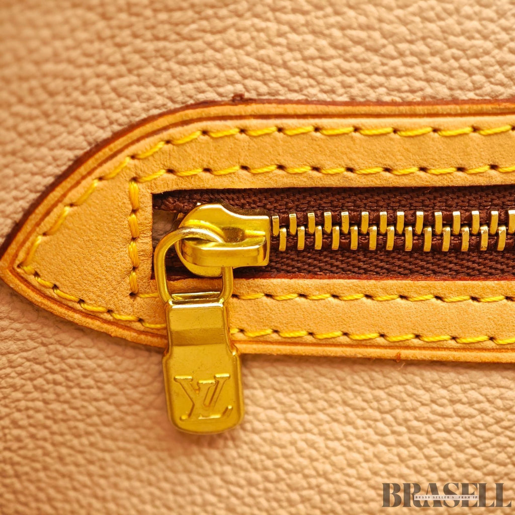 LOUIS VUITTON BUCKET GM Shoulder Tote Bag Monogram Leather Canvas Brown M42236