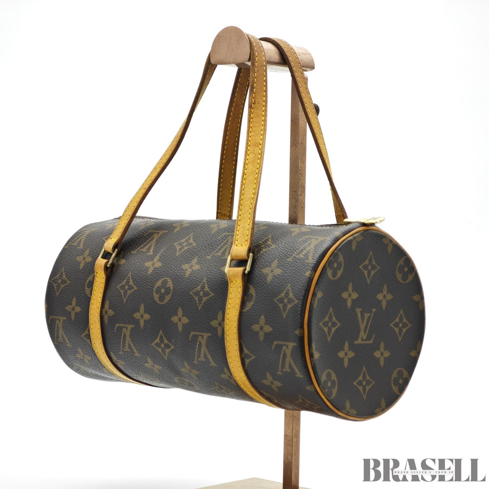LOUIS VUITTON Papillon 26 Handbag M51386 PVC Coated Canvas & Leather Brown