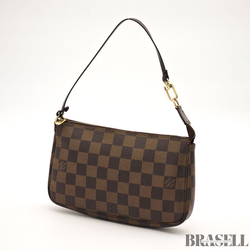 Louis Vuitton N58009 Pochette Accessoires Damier Canvas Brown Mini Handbag Bag