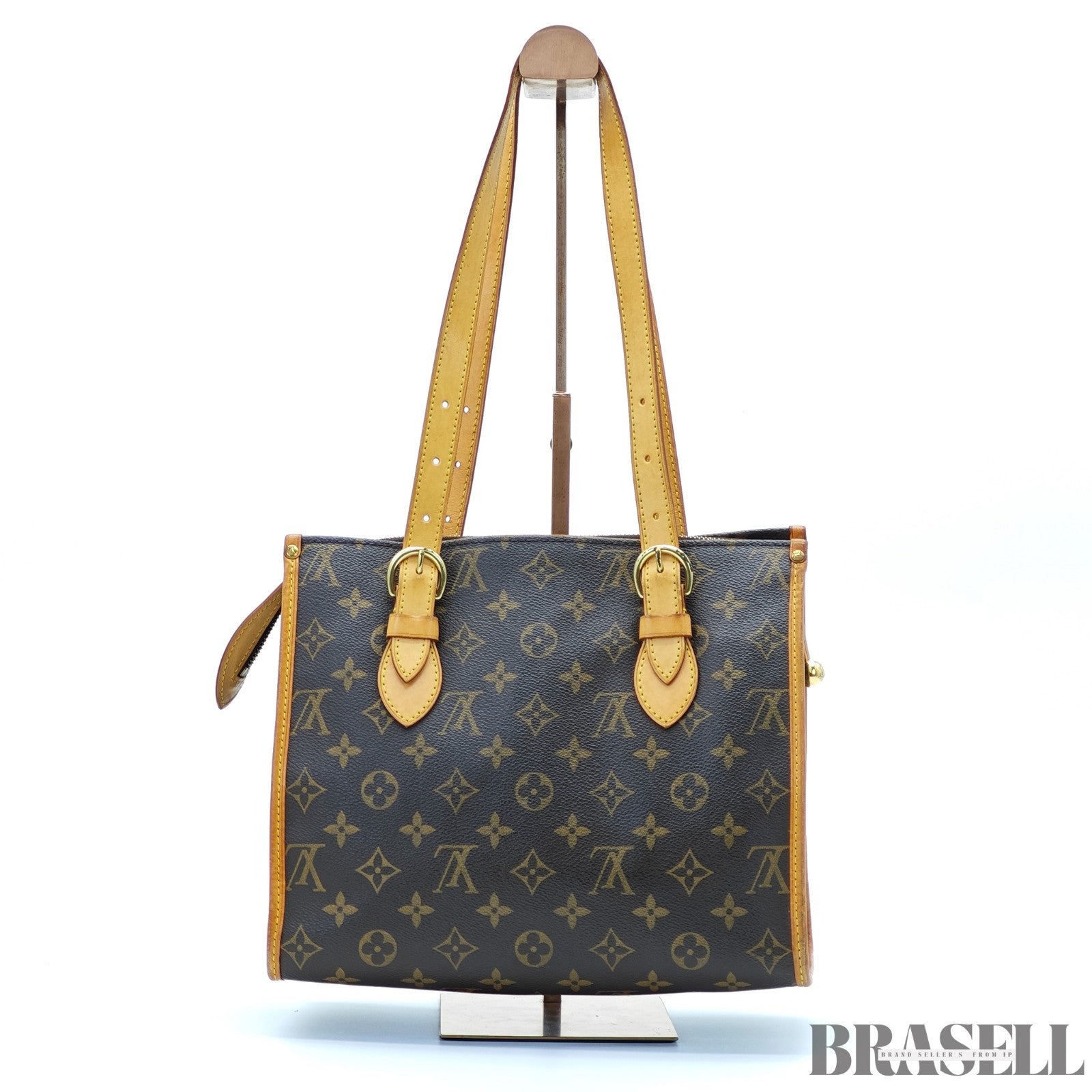 LOUIS VUITTON Popincourt Au Tote Bag Monogram M40007 Canvas Brown