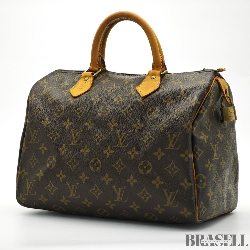 LOUIS VUITTON Speedy 30 M41526 Monogram Handbag Brown Women’s