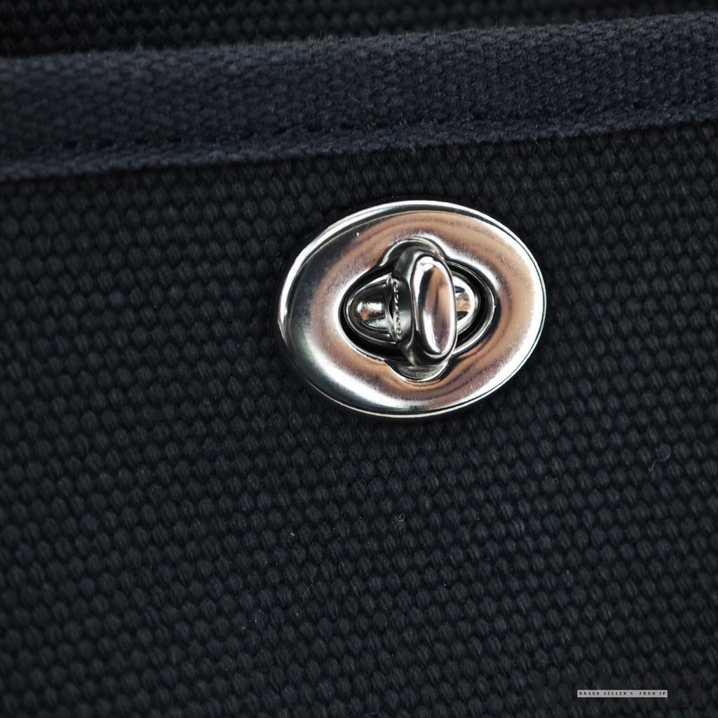 COACH Cargo Tote Bag Embroidered Black for Men and Women