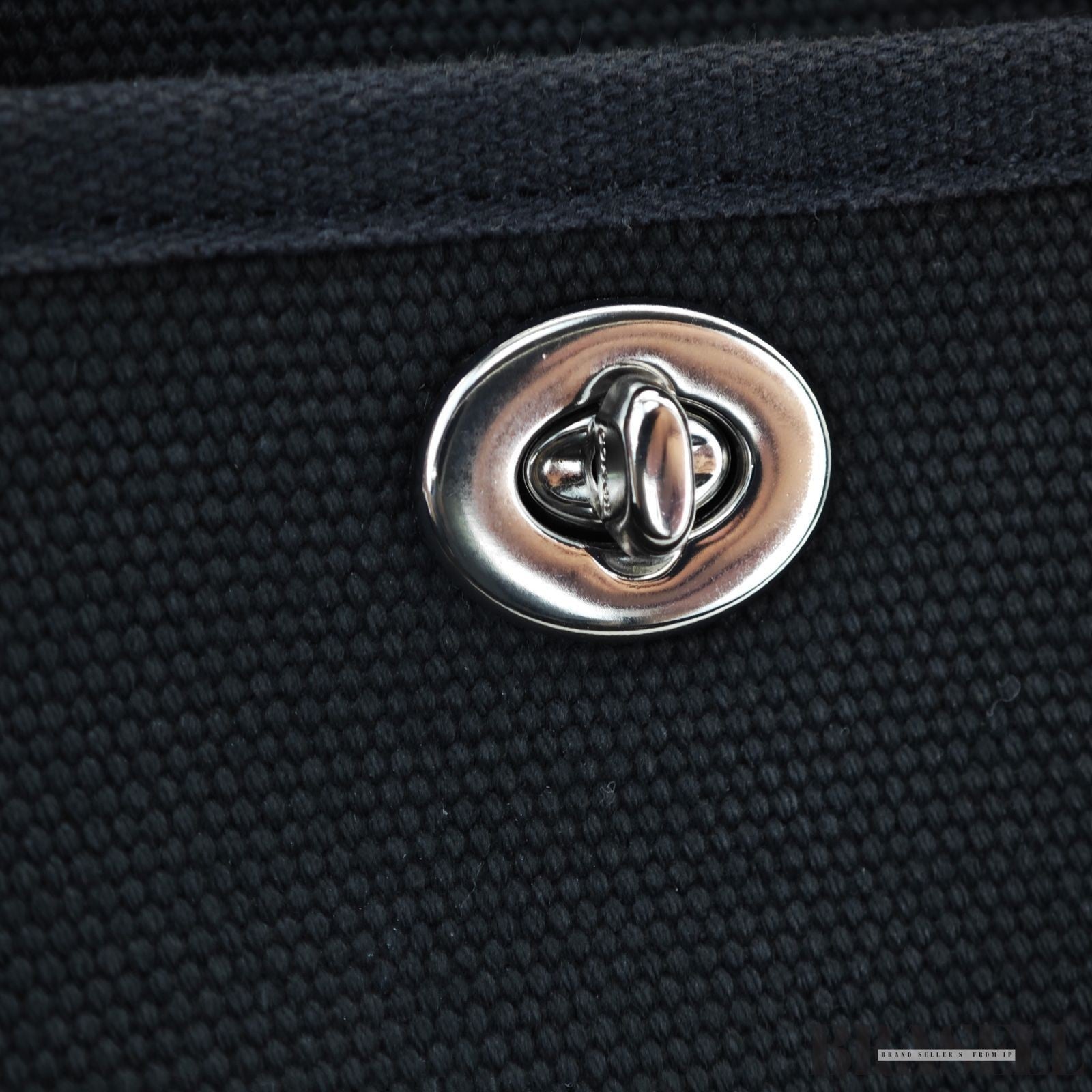 COACH Cargo Tote Bag Embroidered Black for Men and Women