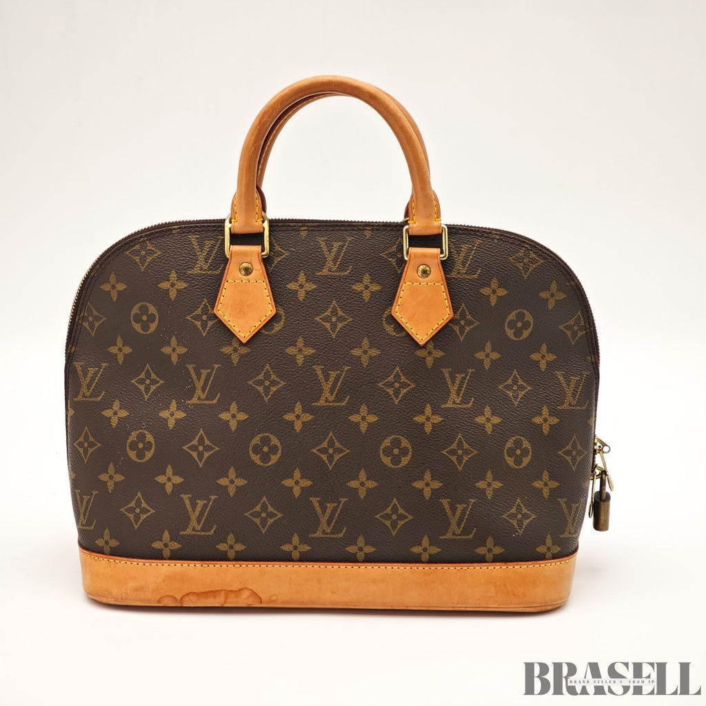 Louis Vuitton Alma PM Monogram M51130 Bag Handbag Brown Unisex With Padlock