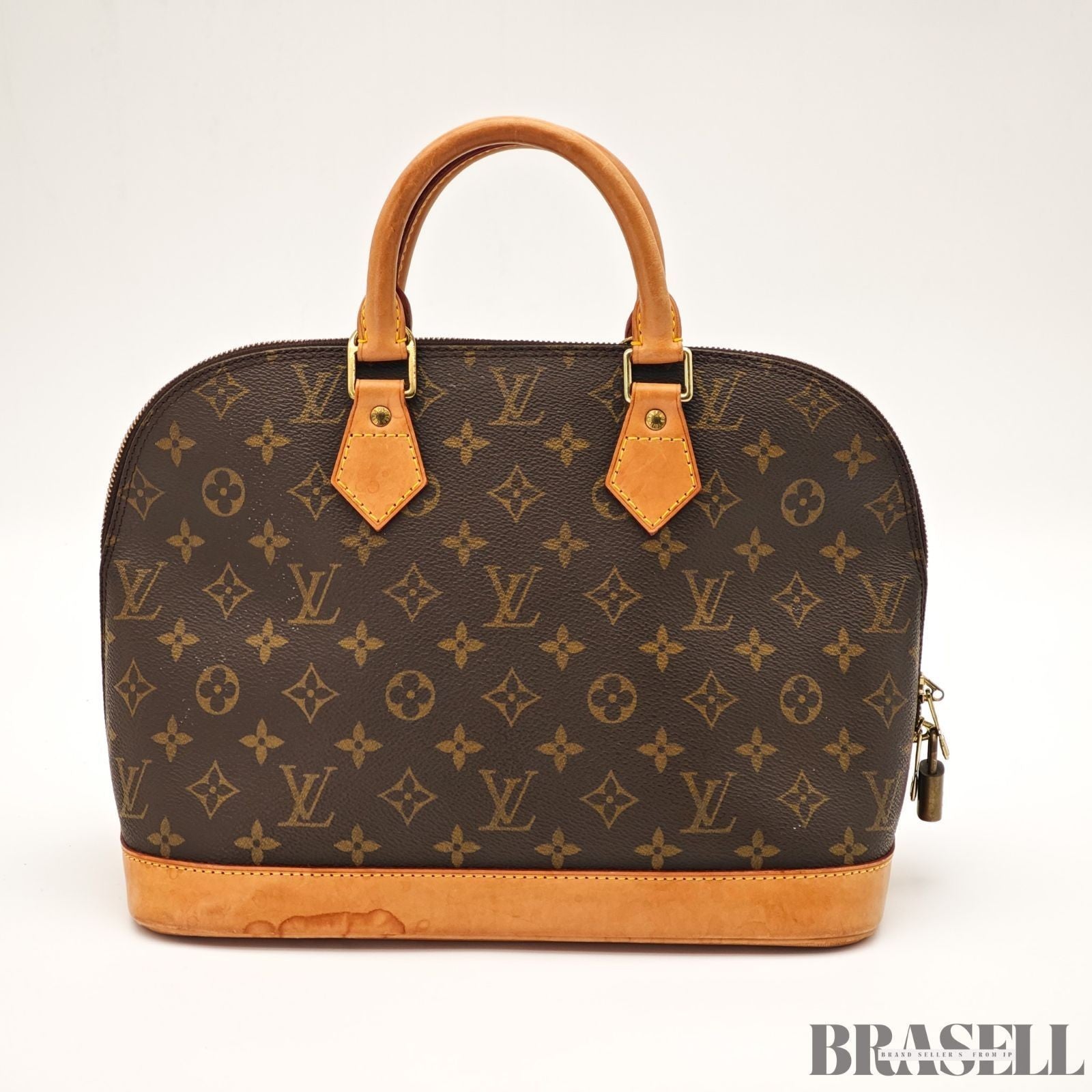Louis Vuitton Alma PM Monogram M51130 Bag Handbag Brown Unisex With Padlock