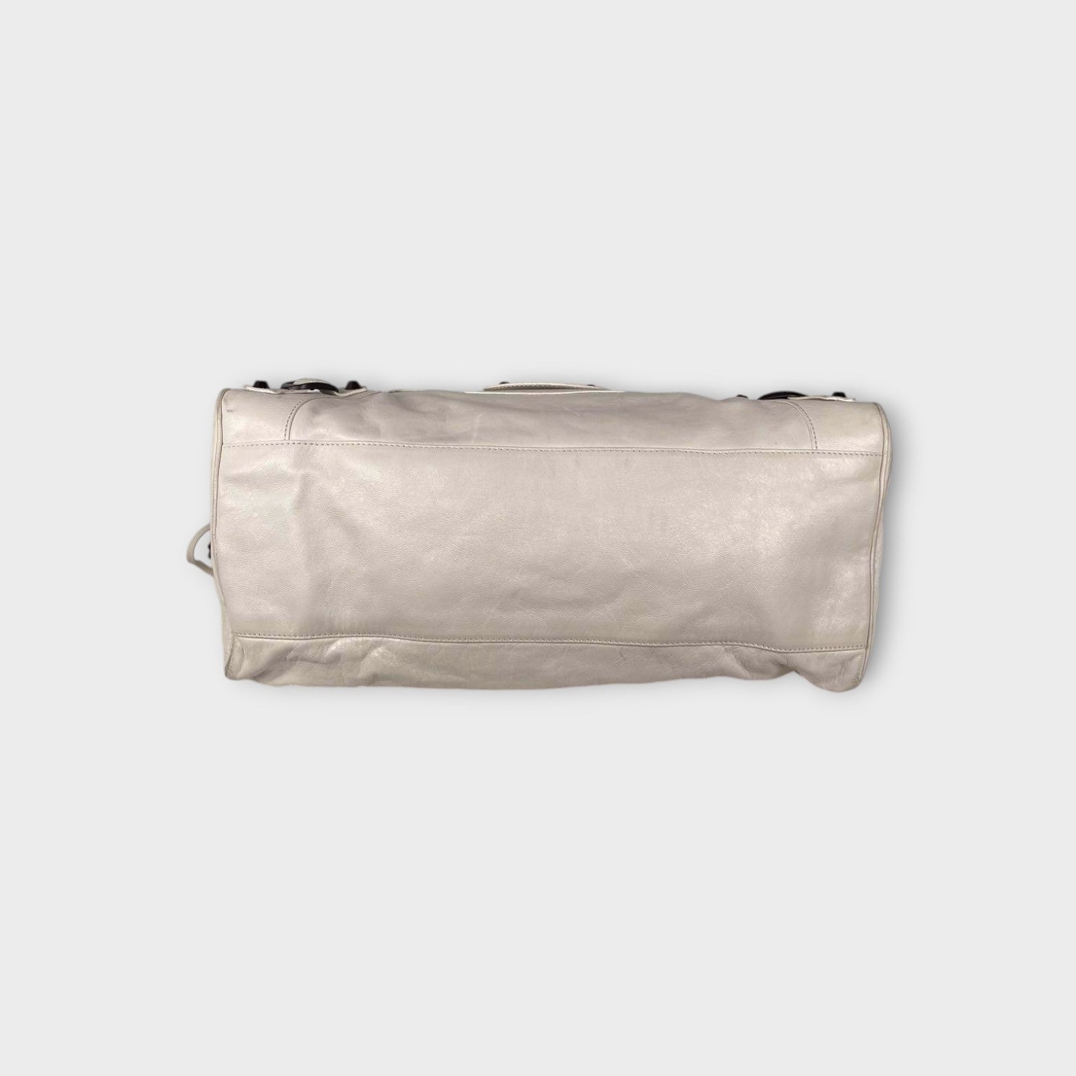 Balenciaga 2Way Handbag Shoulder Bag White Leather Zip 【B】