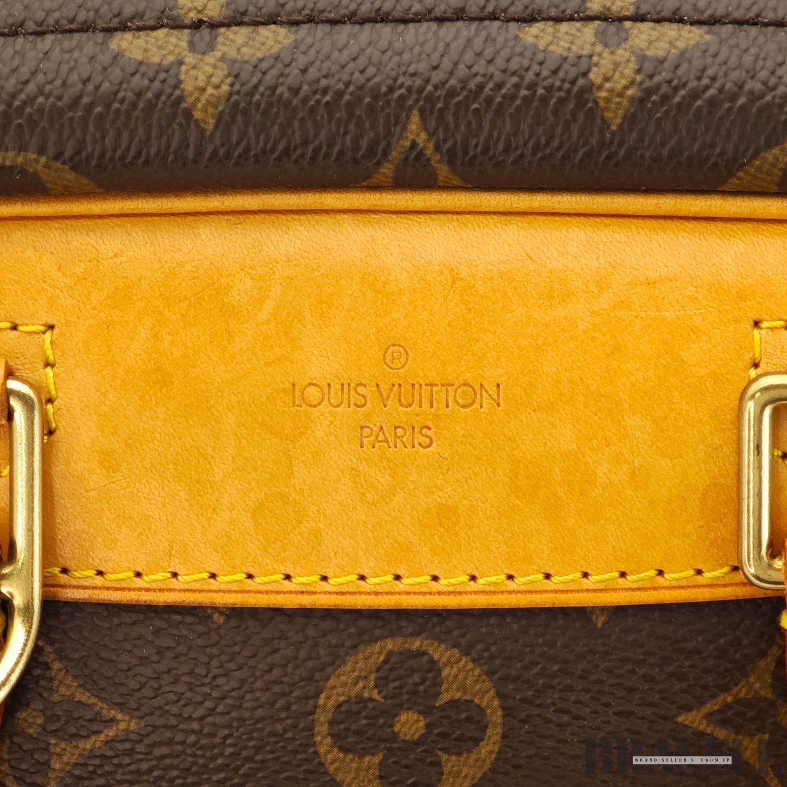 Louis Vuitton Trouville Monogram Handbag M42228 Tote Bag Brown PVC Leather Women