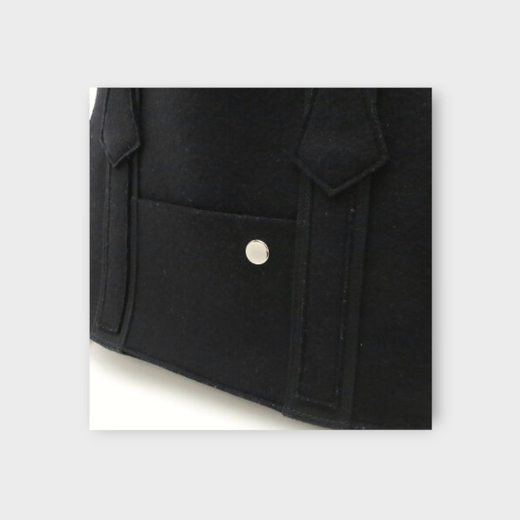 Hermès Patapone Dog Carry Shoulder Bag Black Orange【A】