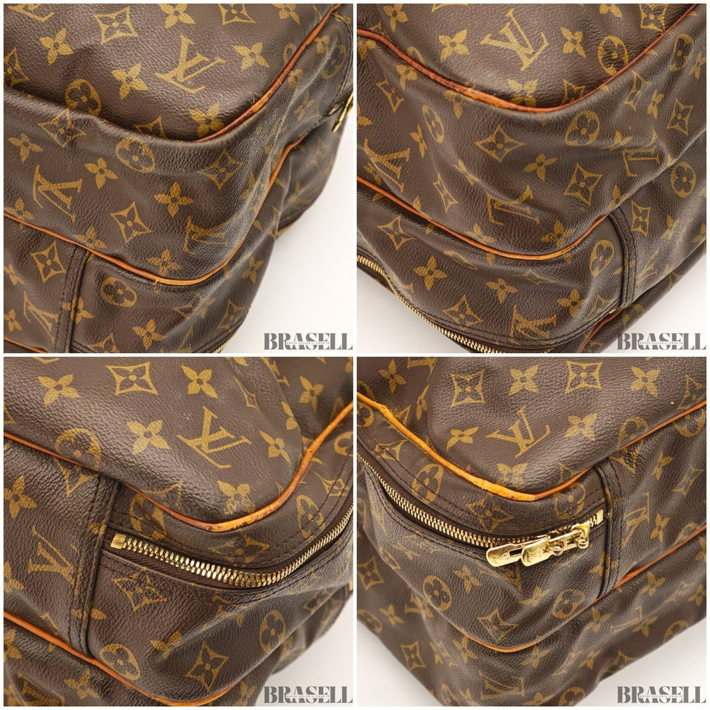 Louis Vuitton Monogram Alizé 24H M41399 Handbag Large Capacity Boston Bag Brown