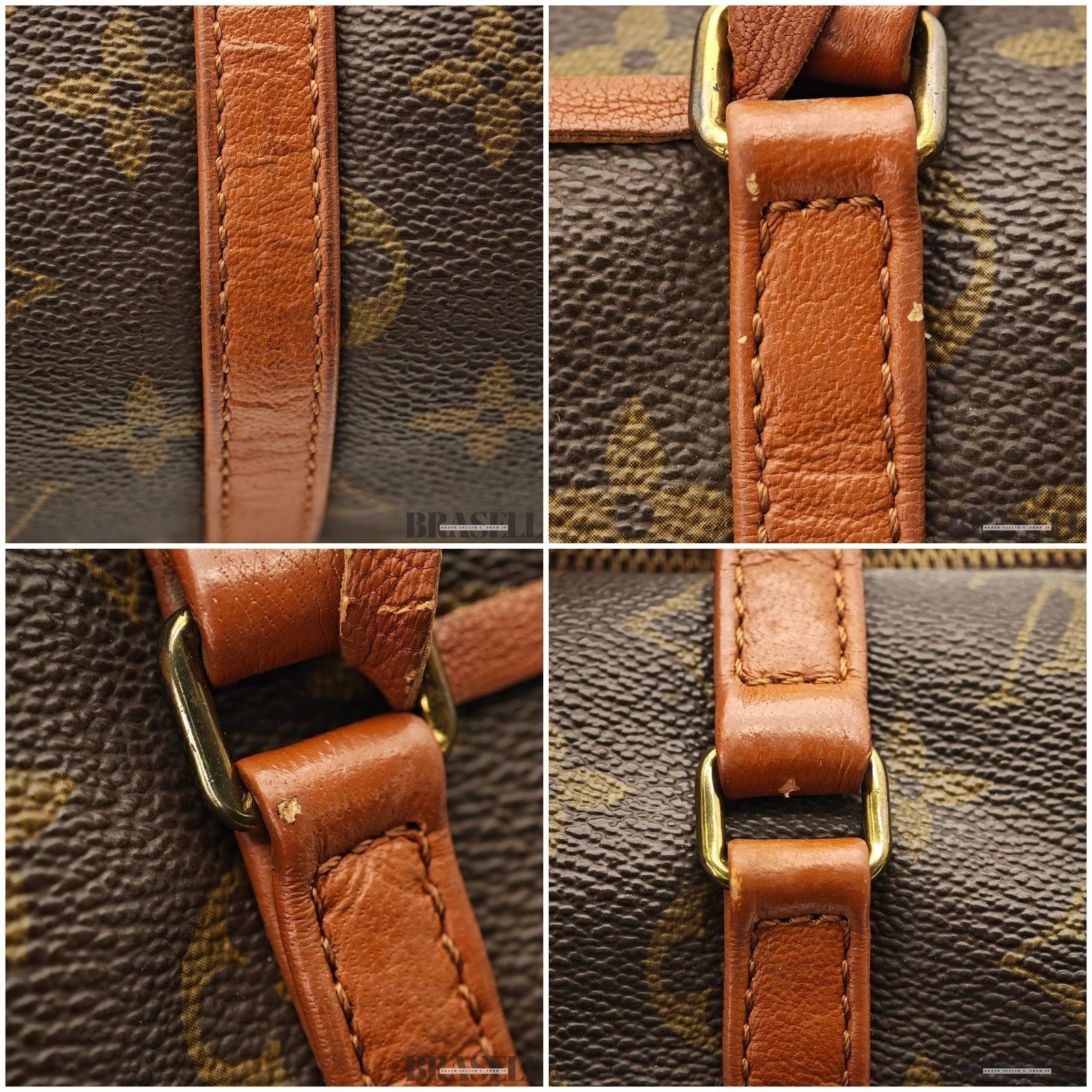 LOUIS VUITTON Papillon 30 M51365 Mini Boston Bag Monogram Brown Pouch