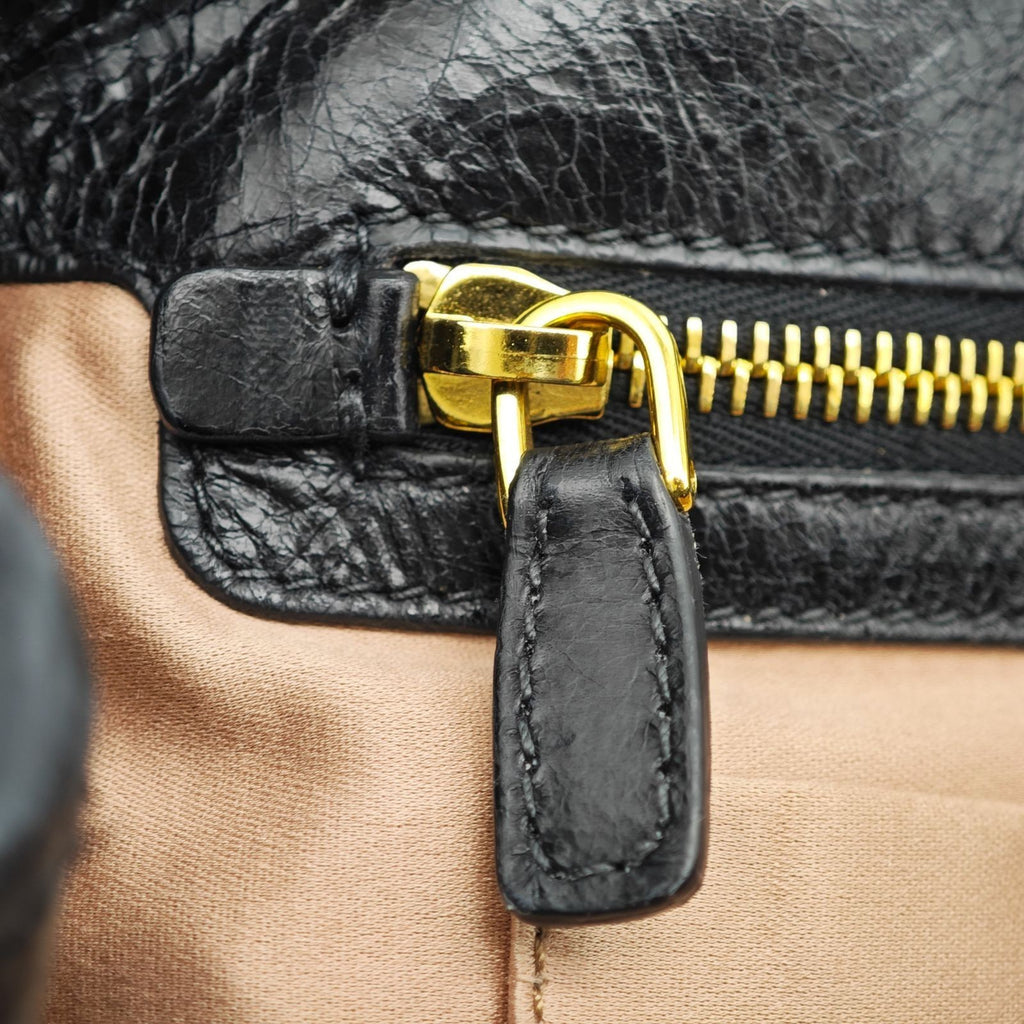 MIU MIU Vitello Lux Leather Handbag/Tote Bag Black for Men and Women