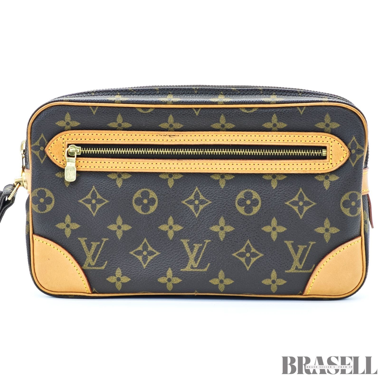 Louis Vuitton Marly Dragon GM M51825 Clutch Bag Monogram Brown