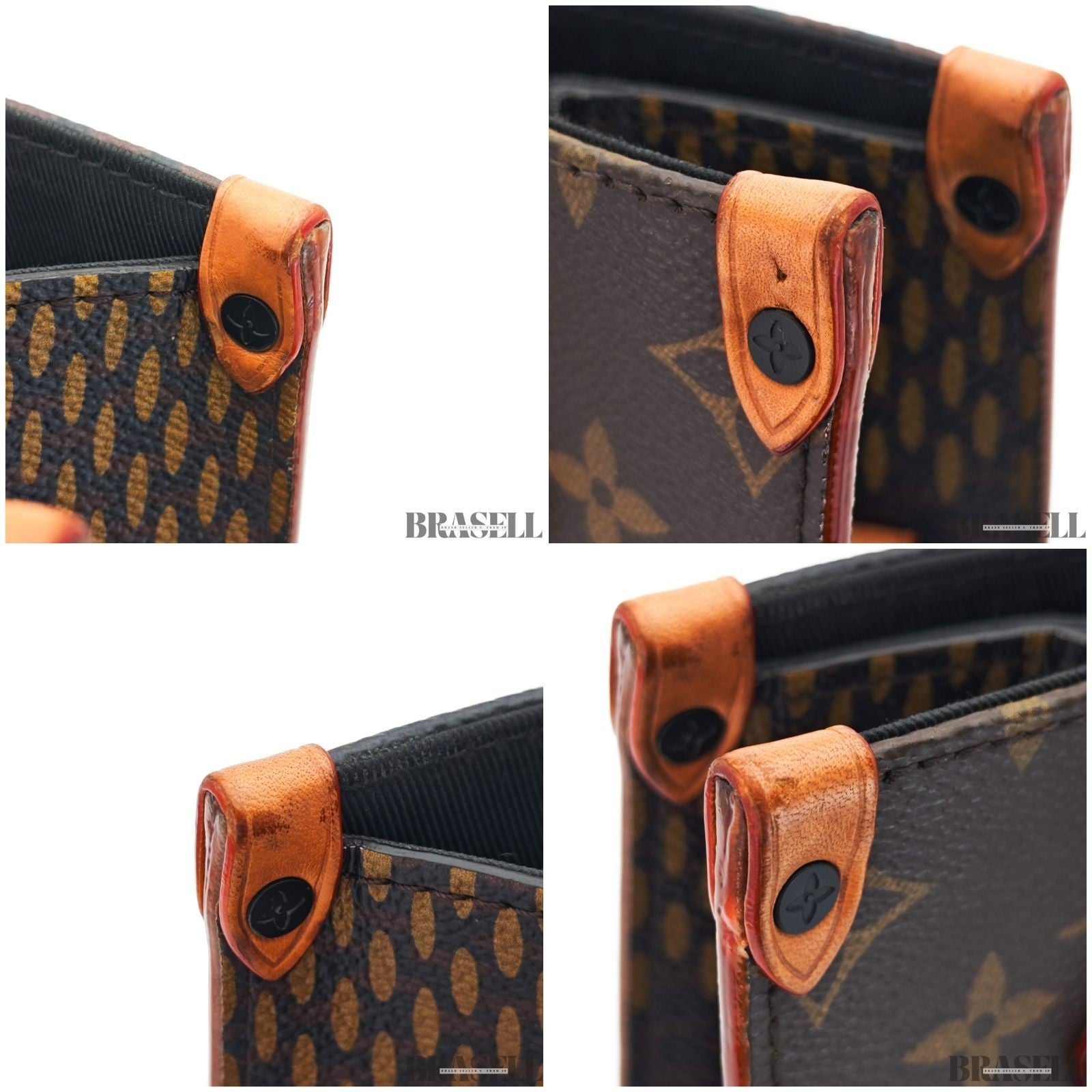 Louis Vuitton Giant Damier Monogram Mini N40355 2Way Handbag Shoulder Bag Brown