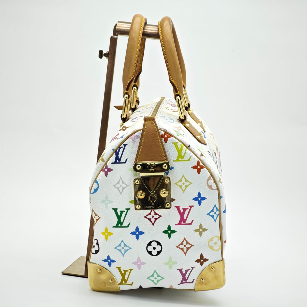 LOUIS VUITTON Monogram Multicolor Speedy 30 Handbag Mini Boston Bag M92643