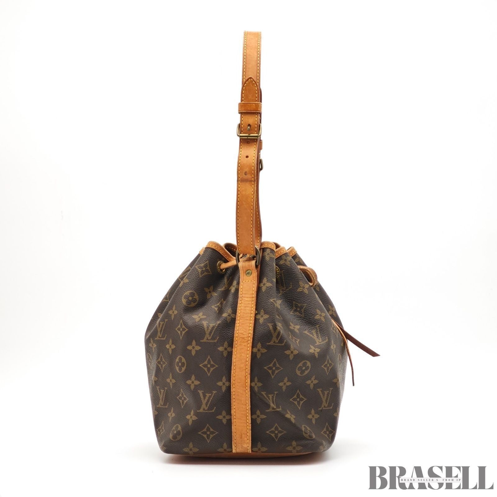 Auth LOUIS VUITTON Monogram Petit Noe M42226 Women Drawstring Shoulder Bag