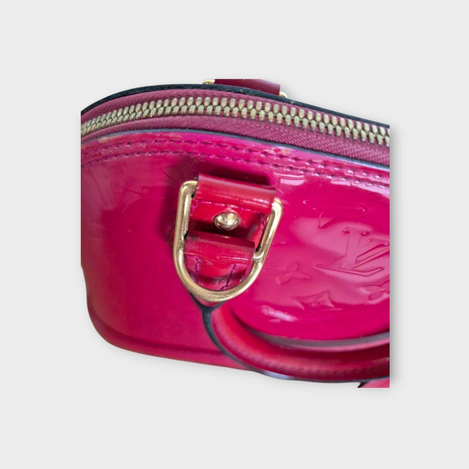 LOUIS VUITTON Alma BB Shoulder Bag Pink Rose Indigo