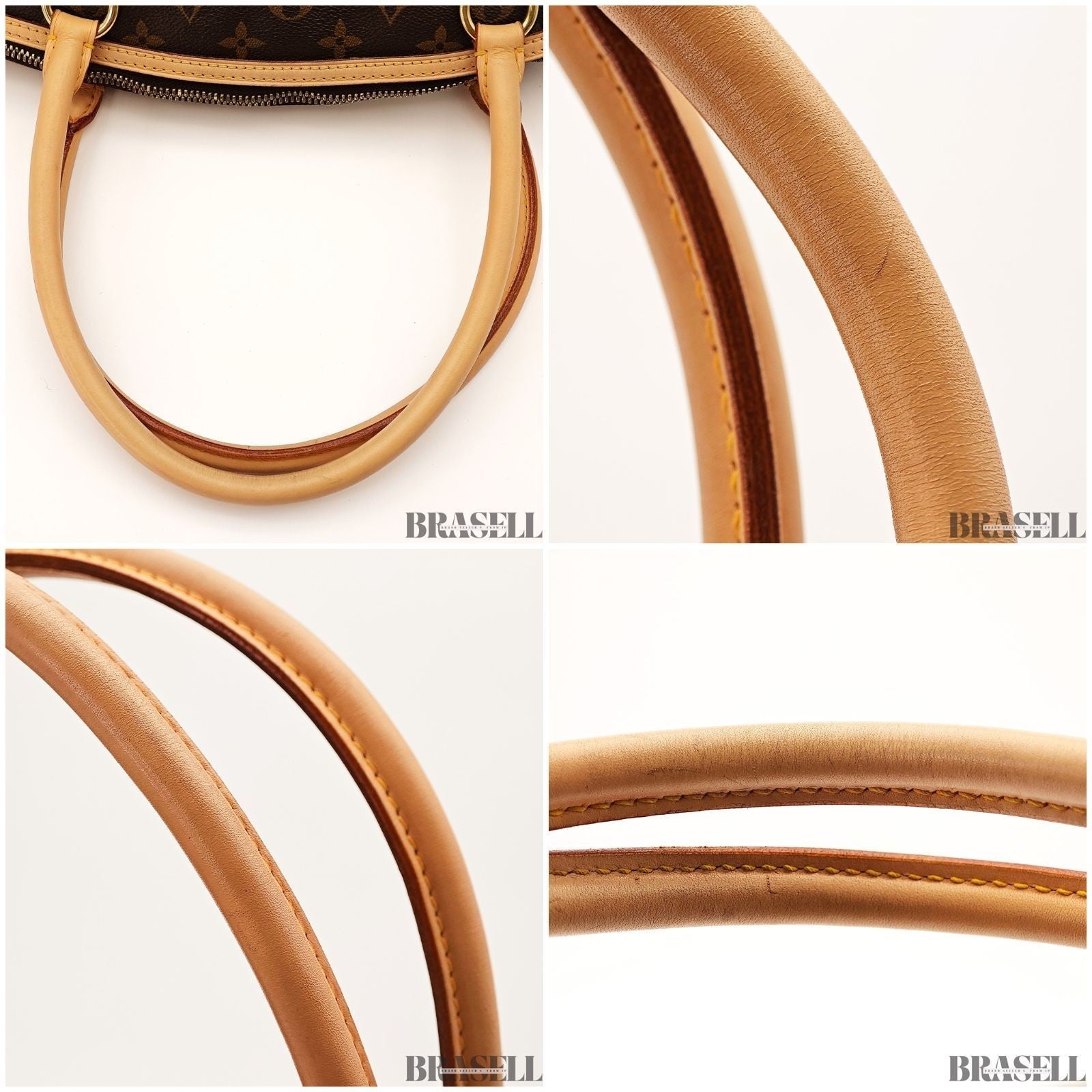 Louis Vuitton Lockit Horizontal Tote Bag M40104 Monogram Canvas Leather Brown